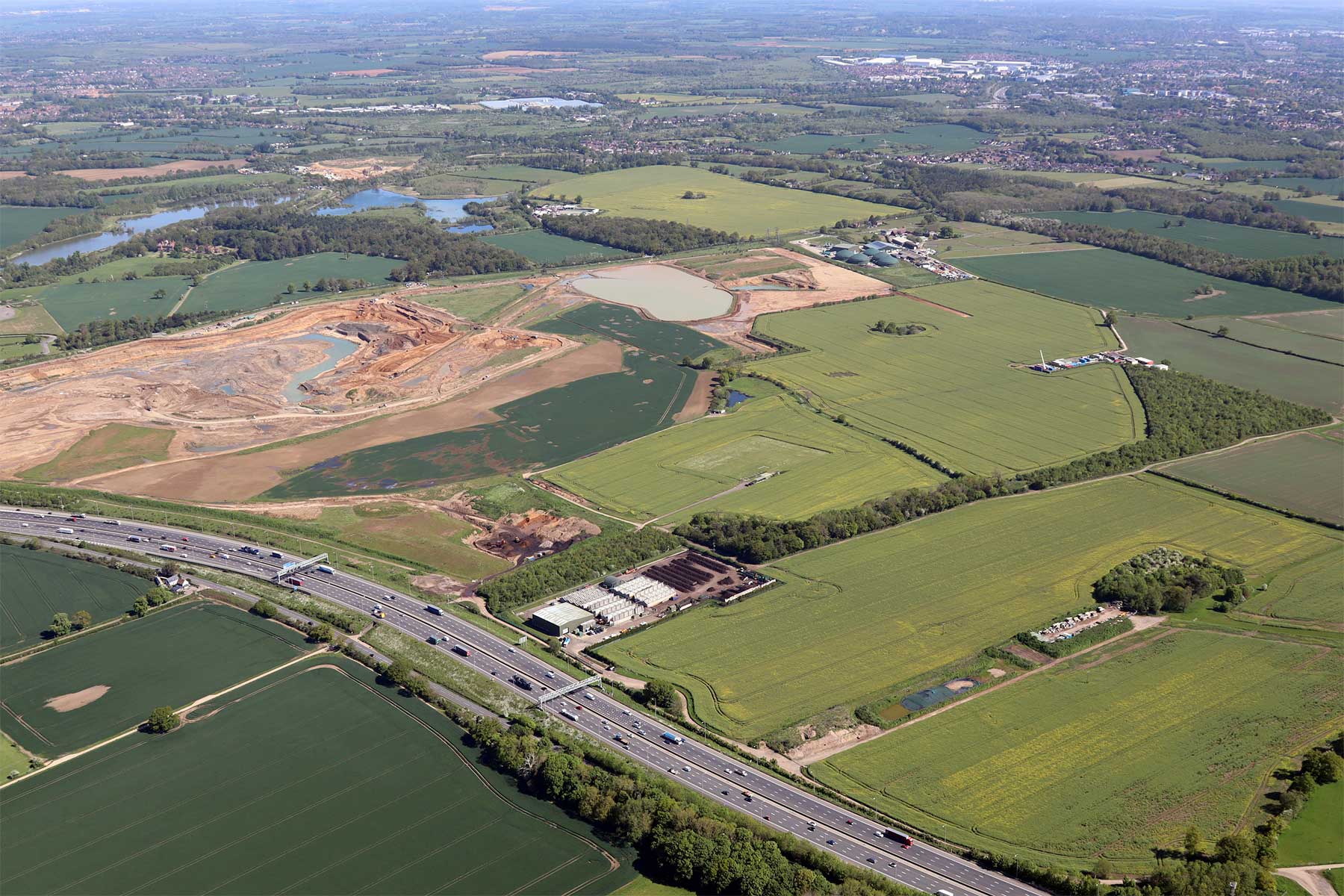 Bowmans Cross area from the air