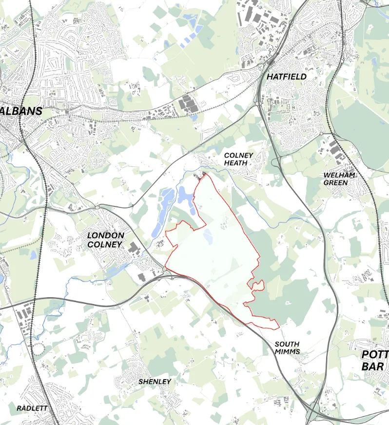 Bowmans Cross Location Map